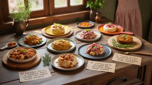 10 Receitas Doces e Salgadas Fáceis Para Fazer em Casa Hoje Mesmo