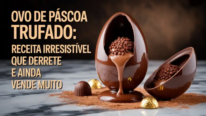 Ovo de Páscoa Trufado:
Receita Irresistível que Derrete e Ainda Vende Muito