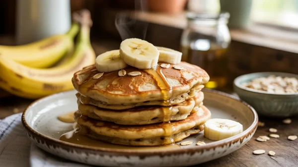 Panqueca de Banana com Aveia Sem Glúten — Receita Fitness Fácil em 10 Minutos